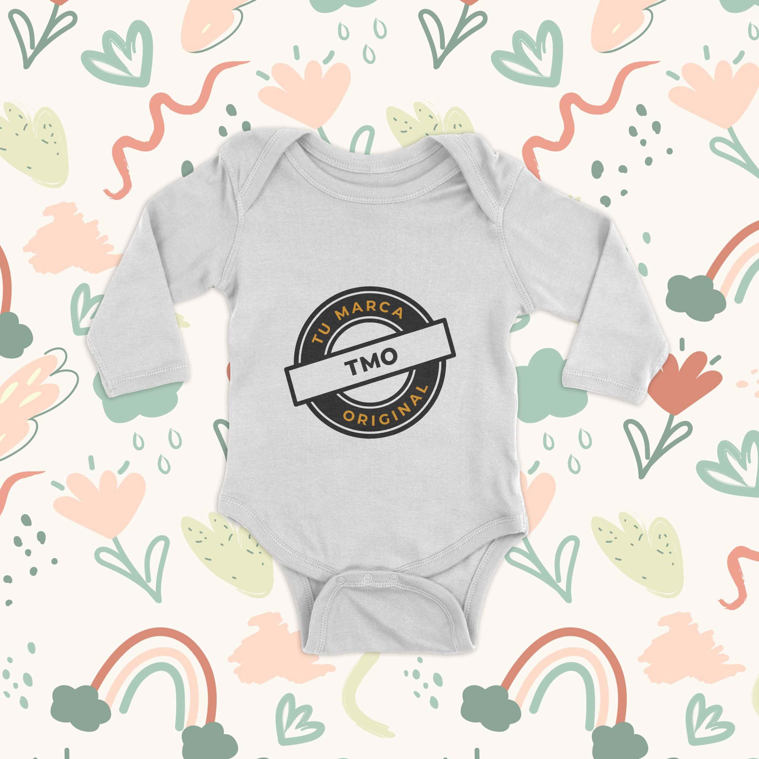 Body bebé manga larga